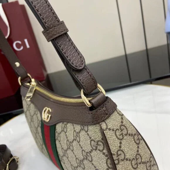 Gucci Ophidia Canvas Shoulder Bag (Small Size)